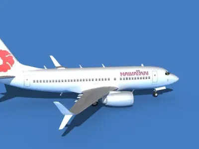 Boeing 737 MAX 7 Hawaiian Airlines 3D model