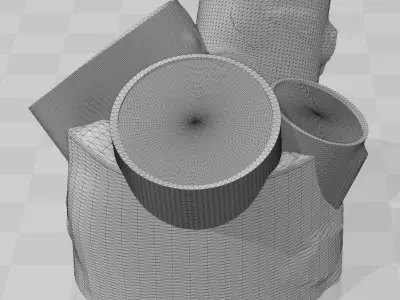 garden lighting 3D model 2