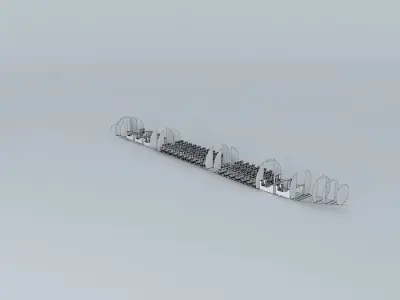 Airbus A321 interior Free 3D model