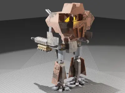 Fallen Titan 3D model