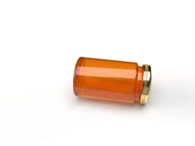 Glass Jar Editable 3d Model 3D model