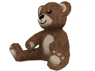 Teddy Bear 3D Toy Model Low-poly 3D model
