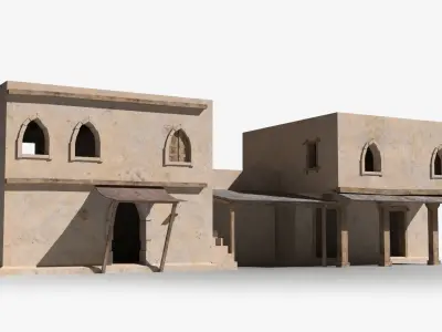 Arab x5 Low-poly 3D model