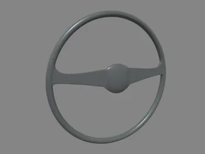 Steering Wheel Car 05 Low-poly 3D model