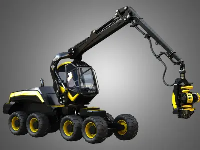 Scorpion King - Forestry Harvester 3D model