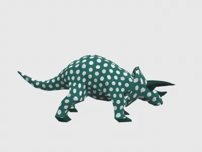 Dinosaur Triceratops Low-poly 3D model