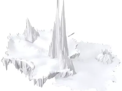 Floating Drake Rocks  3D model