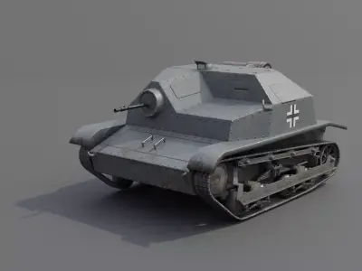PzKpfw TKS p Low-poly 3D model