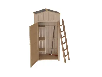 Garden Shed Free 3D model purchase
