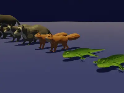 LowPoly Animal Pack Low-poly 3D model