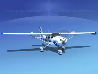 Cessna 172 Skyhawk STOL V05 3D model