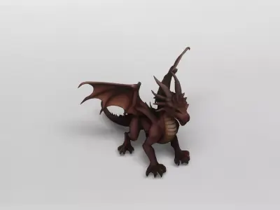 Ancient Fantasy Dragon 3D Model 3D model