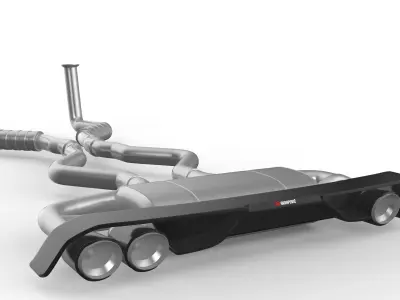 Akrapovic Exhaust System 3D model