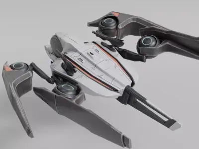  Scifi spaceship T -12 3D model