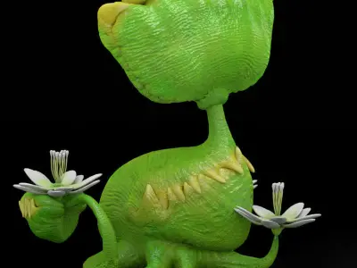 Rigged Venus Flytrap Monster  Animated 3D Model for Poser  Daz 3D model