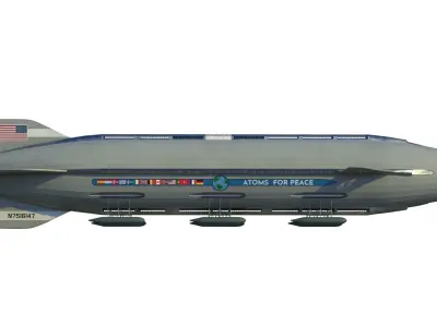 Atoms for peace dirigible 3D model