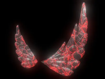 Lava Wing Low-poly 3D model