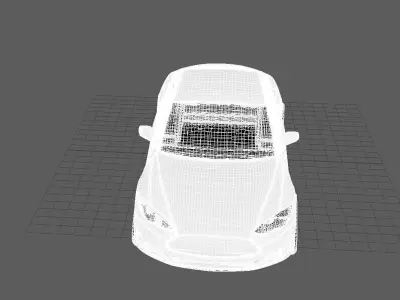 Tesla Model Y 2022 Low Poly 3D Racing and Standard Car Free 3D model