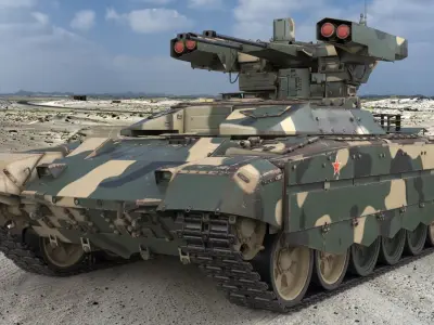 Tank Terminator BMPT 72 Camouflage 3D model