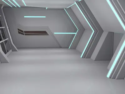 Sci Fi Interior 3D model 83