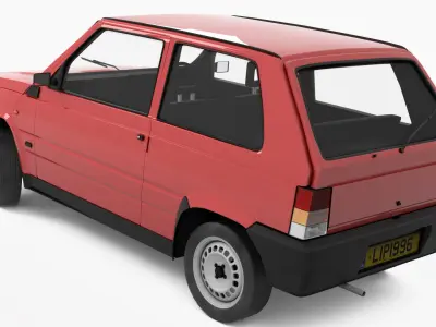 Fiat Panda 3D model purchase