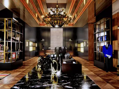 clothing shop 3D model