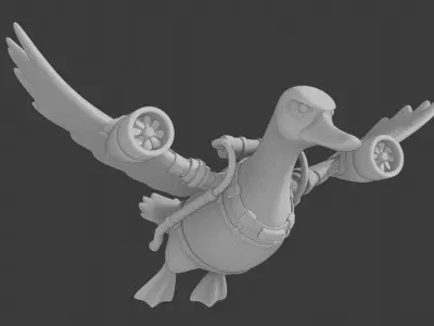 Bombardini Gusini - Brainrot Meme 3D model