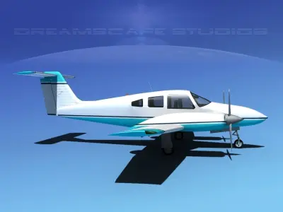 Piper PA-44-180 Seminole V08 3D model