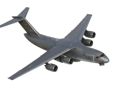 PLAAF Y-20B Transport Aircraft Xian Y20B Yun20 Yun20B 3D model