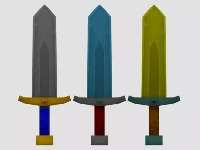 Blade Pack Free low-poly 3D model