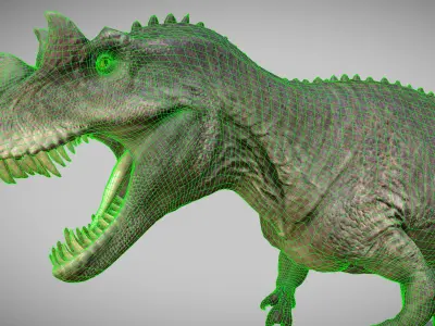 Ceratosaurus Low-poly 3D model