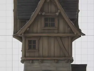 Medieval House 3D Model 3D model