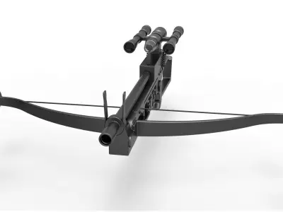 Chewbacca bowcaster from Star Wars The Force Awakens 2015 3D model