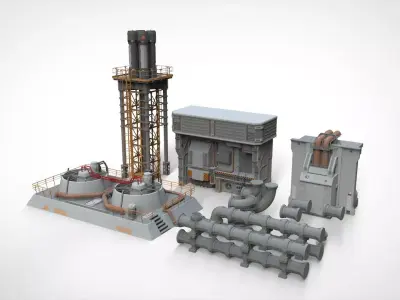 sci fi props 2 3D model