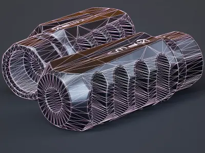 APW - Raptor Muzzle Brake Low-poly 3D model