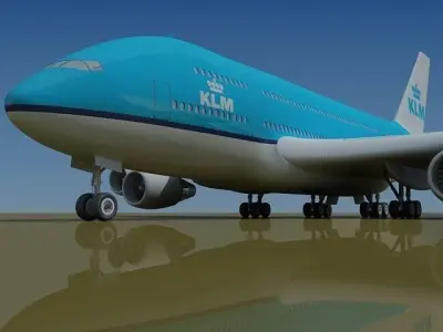 KLM Airbus Netherlands 3D model