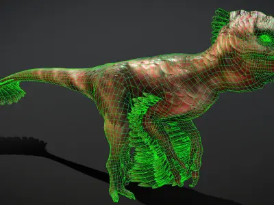 ULTIMATE RAPTOR Low-poly 3D model