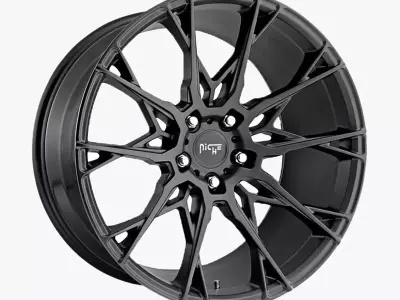 Niche Staccato Wheel Matte Black 3D model