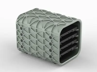 AERO SPACE HARD DRIVE ENCLOSURES - SSD - HDD - 4 OR 6 DRIVE 3D print model