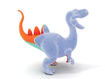 Cartoon Dinosaur Model Pack for Animation and Games Low-poly 3D model