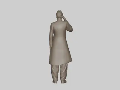 Quaid E Azam Muhammad Ali Jinnah Bronze Sculpture 3D model