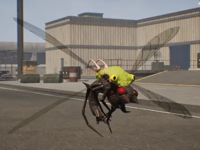 Monster Beetle Creature Low-poly 3D model