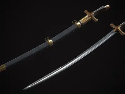 Mameluke sword 3D model