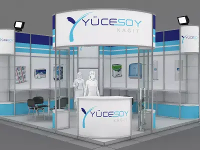 Exhibition Stand - ST0061 3D model