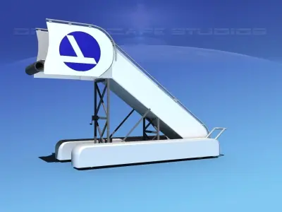 Airport Stairs Eastern 2 3D model