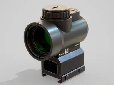 Trijicon MRO sight Low-poly 3D model
