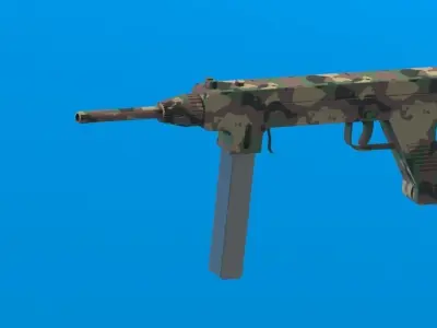 Madsen M50 machine gun Free 3D model