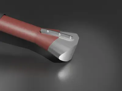 Extra Large Double-Headed Battle Axe 3D model