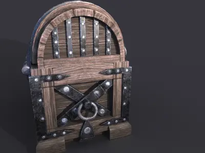 chest and safe Free low-poly 3D model