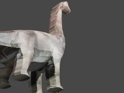 BRACHIOSAURS DINOSAUR Low-poly 3D model